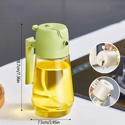 2-in-1 Oil Sprayer & Glass Bottle