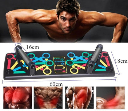 9-in-1 Push Up Rack Board System – Comprehensive Fitness Exercise