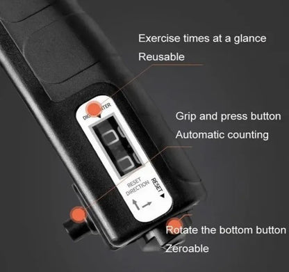 Adjustable Hand Grip Power Exerciser with Counter – Forearm & Wrist Strength Training Gripper