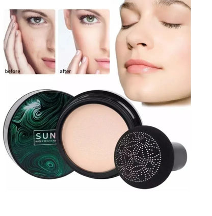 Original SUNISA Air Cushion Foundation  Mushroom Head CC Cream Oil Control Moisturizing, Full Coverage Makeup