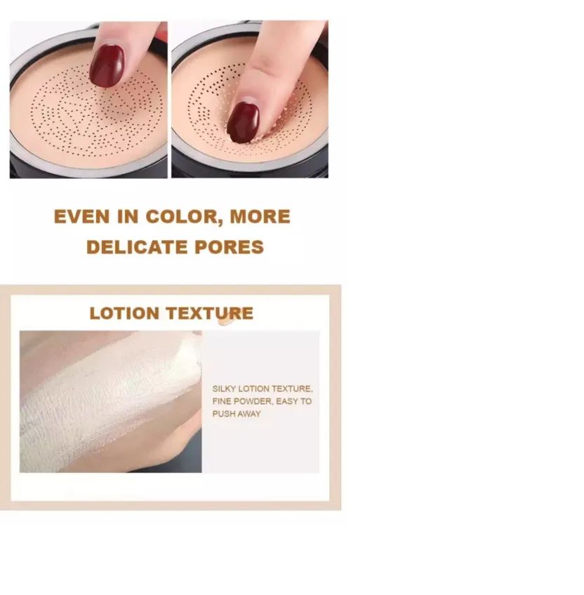 Original SUNISA Air Cushion Foundation  Mushroom Head CC Cream Oil Control Moisturizing, Full Coverage Makeup