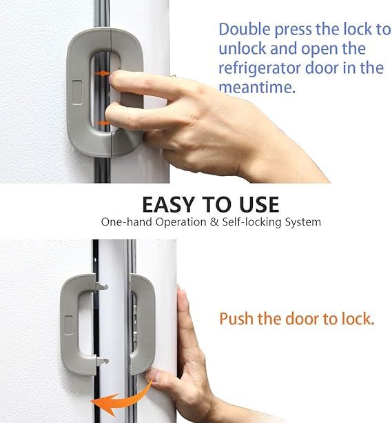 Fridge Door Lock – Refrigerator & Freezer Safety Lock for Toddlers
