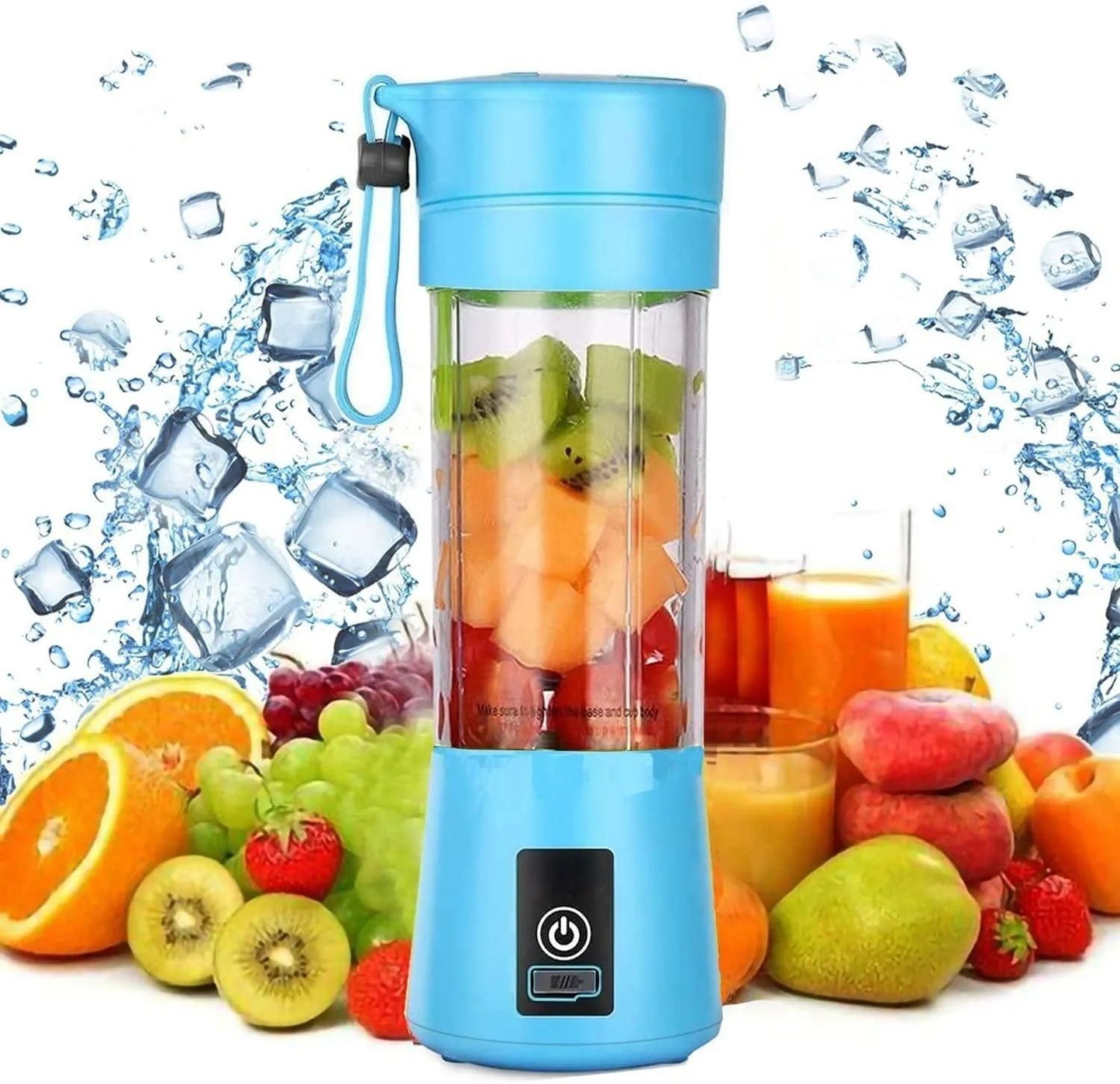 Portable USB Juicer Blender – 6 Blades, 380ml
