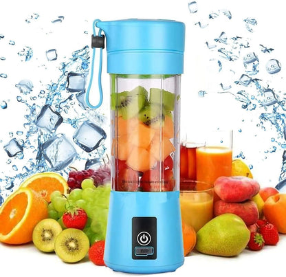 Portable USB Juicer Blender – 6 Blades, 380ml
