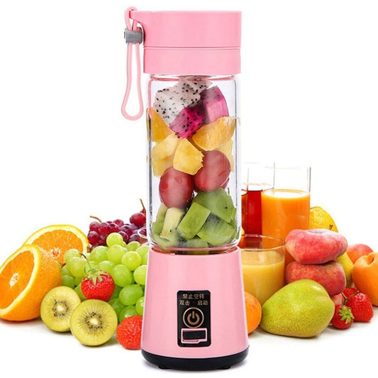 Portable USB Juicer Blender – 6 Blades, 380ml