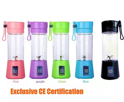 Portable USB Juicer Blender – 6 Blades, 380ml
