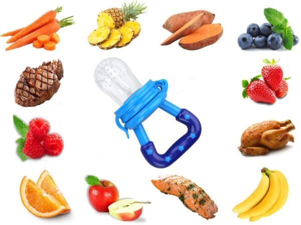 Combo Baby Silicone Spoon Feeder Bottle + Free Fruit Pacifier