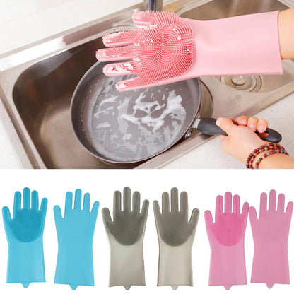 Silicone Waterproof Washing Gloves – Multi-Purpose Cleaning Gloves
