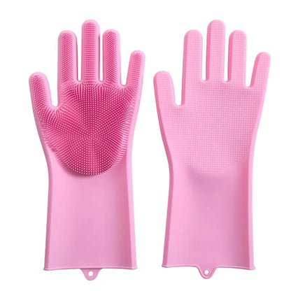 Silicone Waterproof Washing Gloves – Multi-Purpose Cleaning Gloves